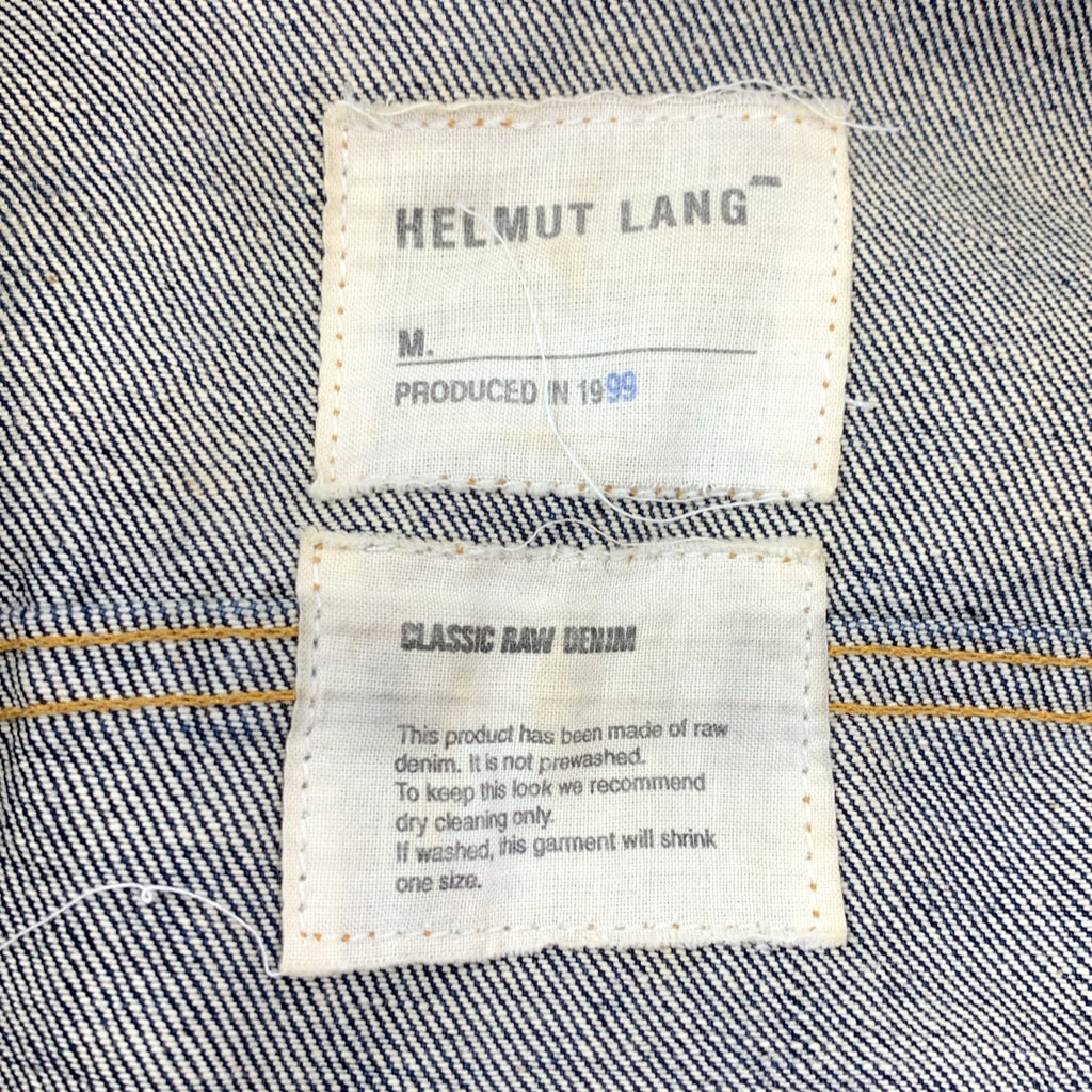 HELMUT LANG / 헬무트랑 | 1999 | Classic Raw Denim / 본인기 데님 트래커 재킷 | 38 | 인디고 |