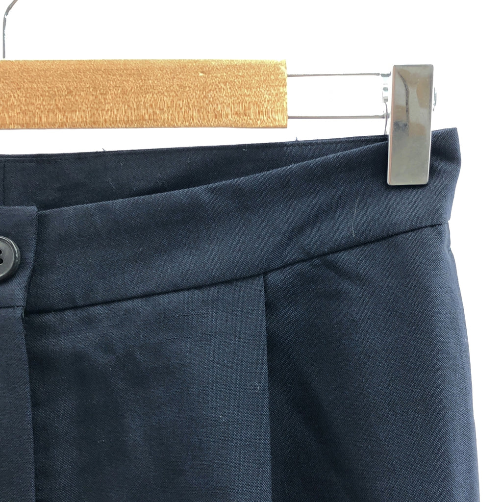 【新品】  DRIES VAN NOTEN / ドリスヴァンノッテン | ウール スラックスパンツ | 34 | ネイビー | レディース