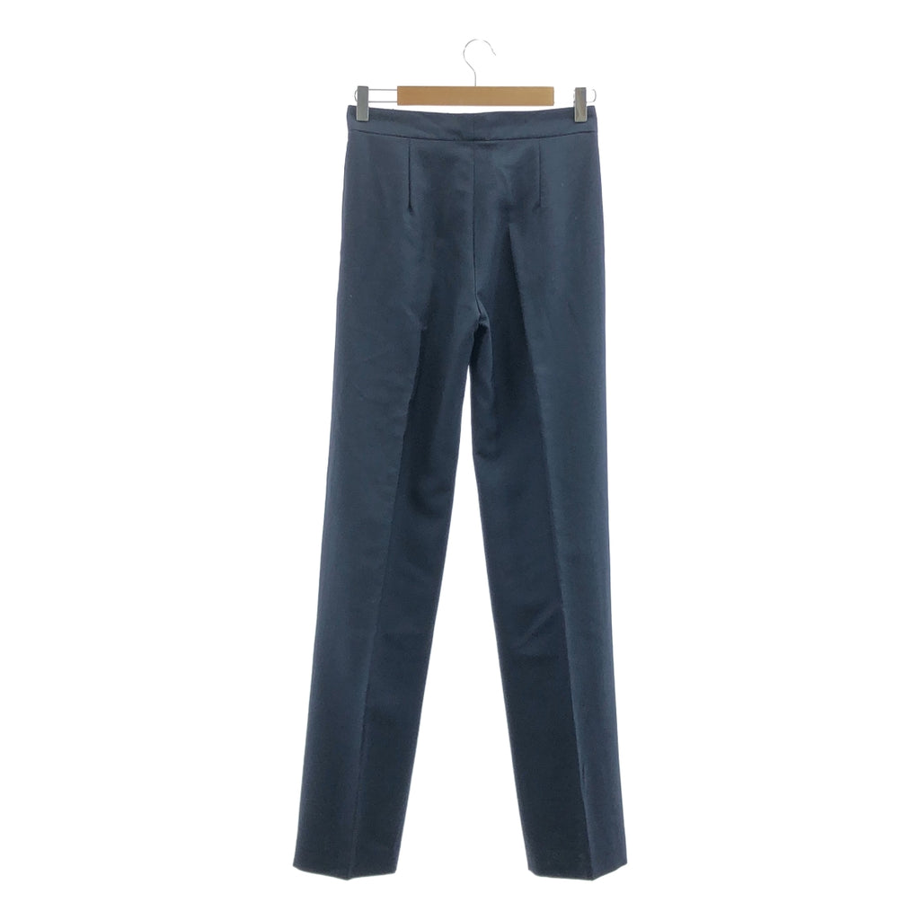【新品】  DRIES VAN NOTEN / ドリスヴァンノッテン | ウール スラックスパンツ | 34 | ネイビー | レディース
