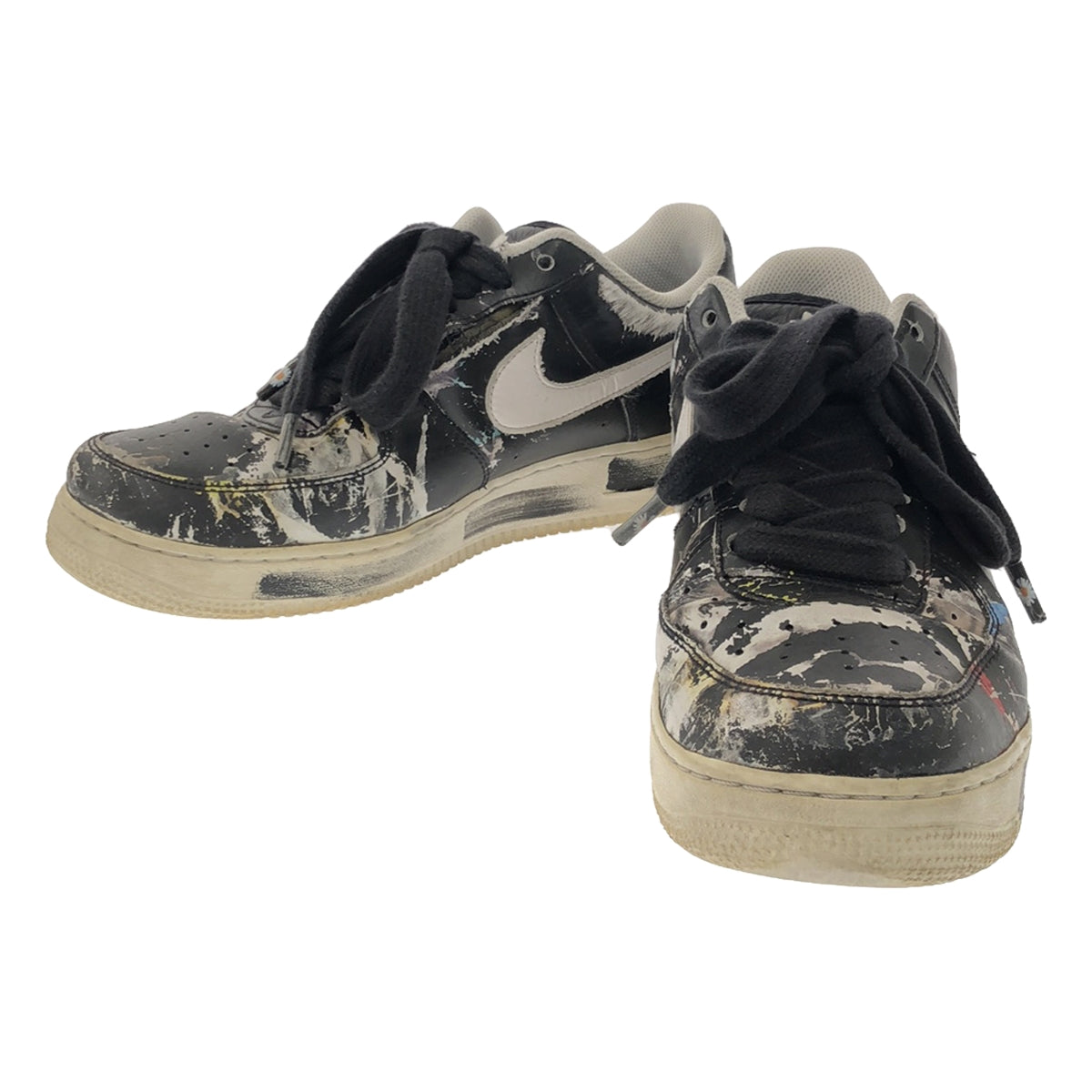 NIKE / 나이키 | × PEACEMINUSONE 피스 마이너스 원 콜라보 AIR FORCE 1 07 PARA-NOISE 에어 포스 1 07 파라 노이즈 스니커 | 28 | 블랙 / 화이트 | 남성