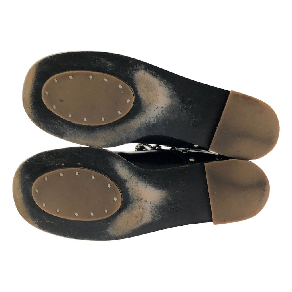 ebagos | 鉚釘圓頭皮鞋 | 3.5碼 | 黑色 | 女款