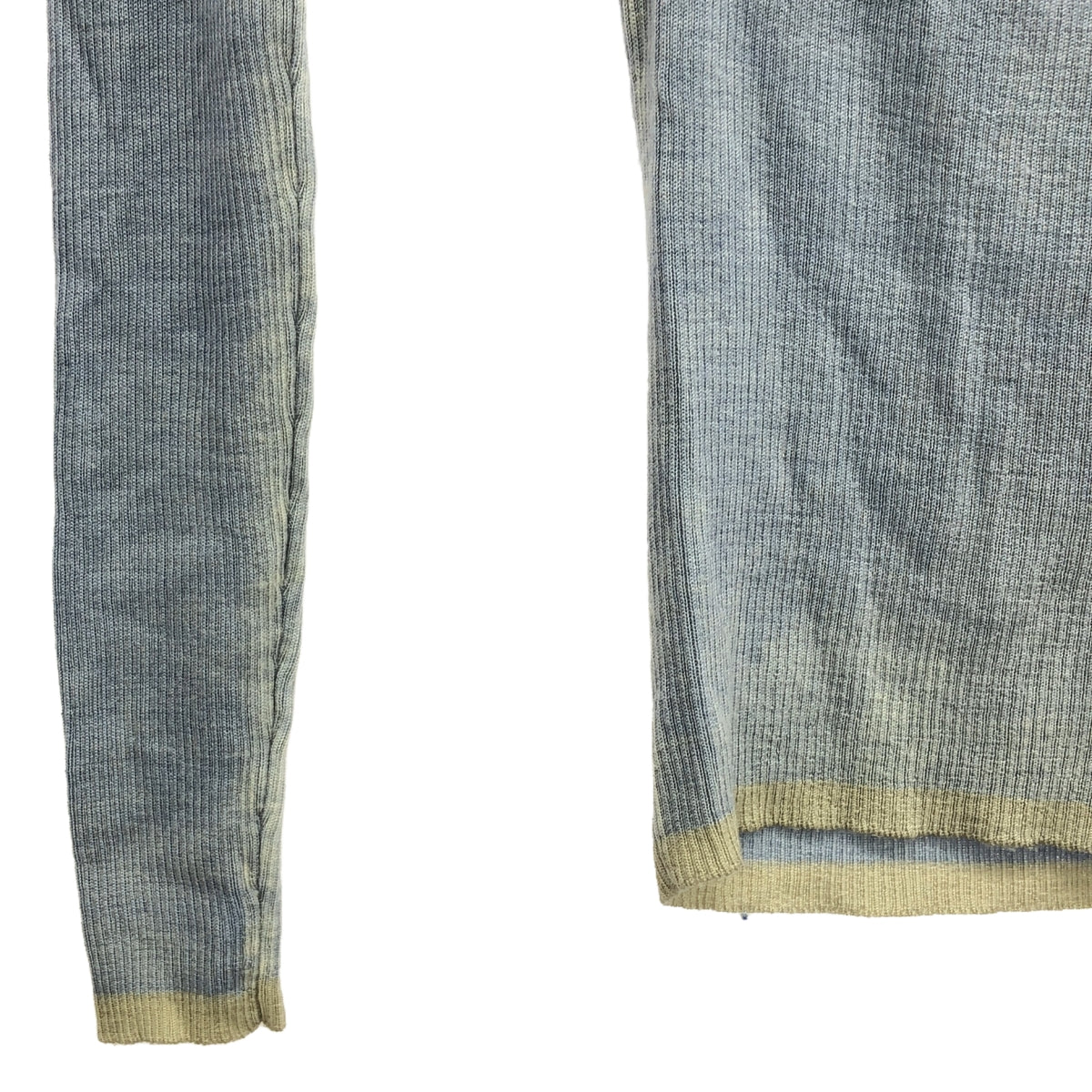 DIESEL / ディーゼル | ハイネック配色リブニット | XS | ブルー | レディース