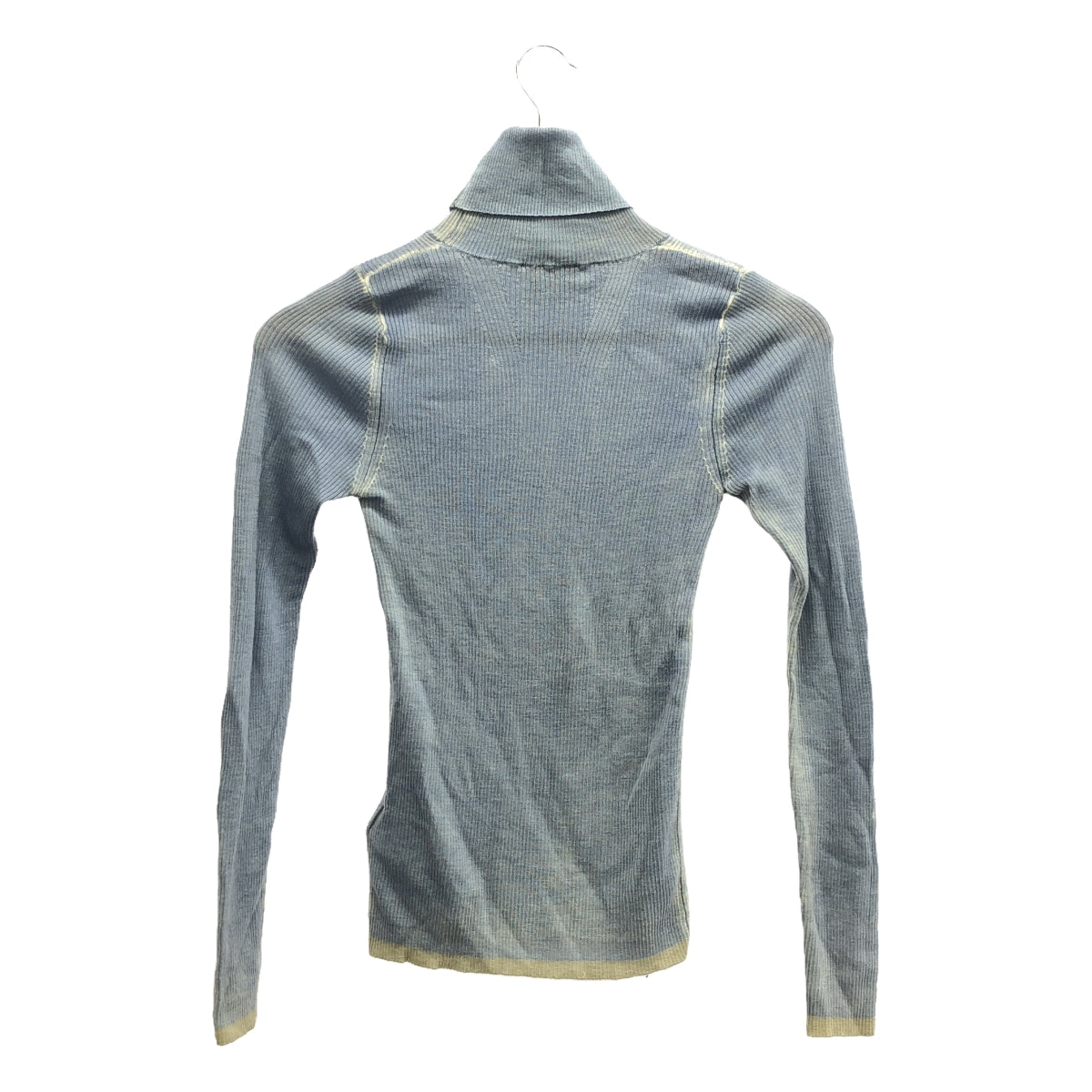 DIESEL / ディーゼル | ハイネック配色リブニット | XS | ブルー | レディース