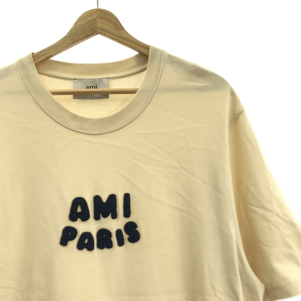 AMI Alexandre Mattiussi / 아미 알렉산드르 마튜시 | 코튼 로고 자수 티셔츠 | S |