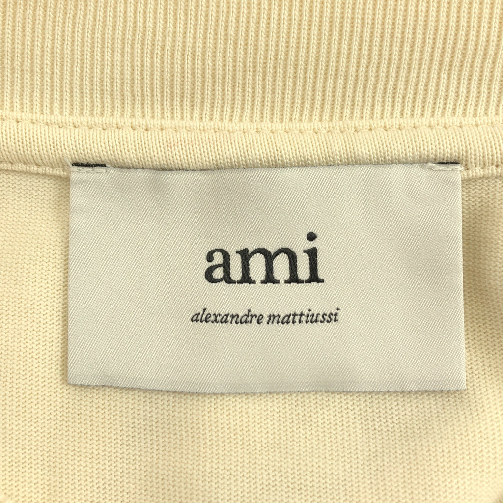 AMI Alexandre Mattiussi / 아미 알렉산드르 마튜시 | 코튼 로고 자수 티셔츠 | S |