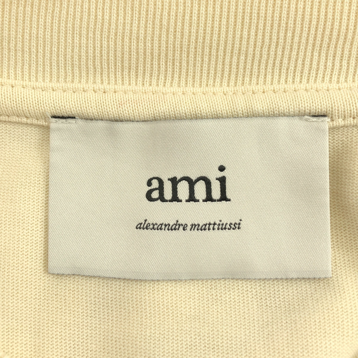 AMI Alexandre Mattiussi / 아미 알렉산드르 마튜시 | 코튼 로고 자수 티셔츠 | S |