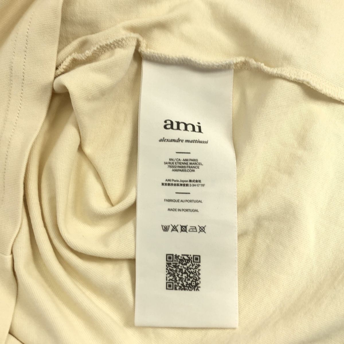 AMI Alexandre Mattiussi / 아미 알렉산드르 마튜시 | 코튼 로고 자수 티셔츠 | S |