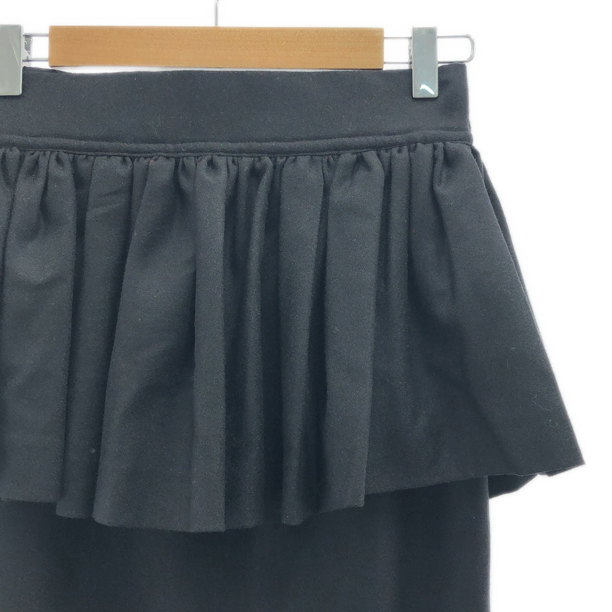 cygne / 시뉴 | 벨트 붙이 페플럼 스커트 | 1 | 블랙 | 여성