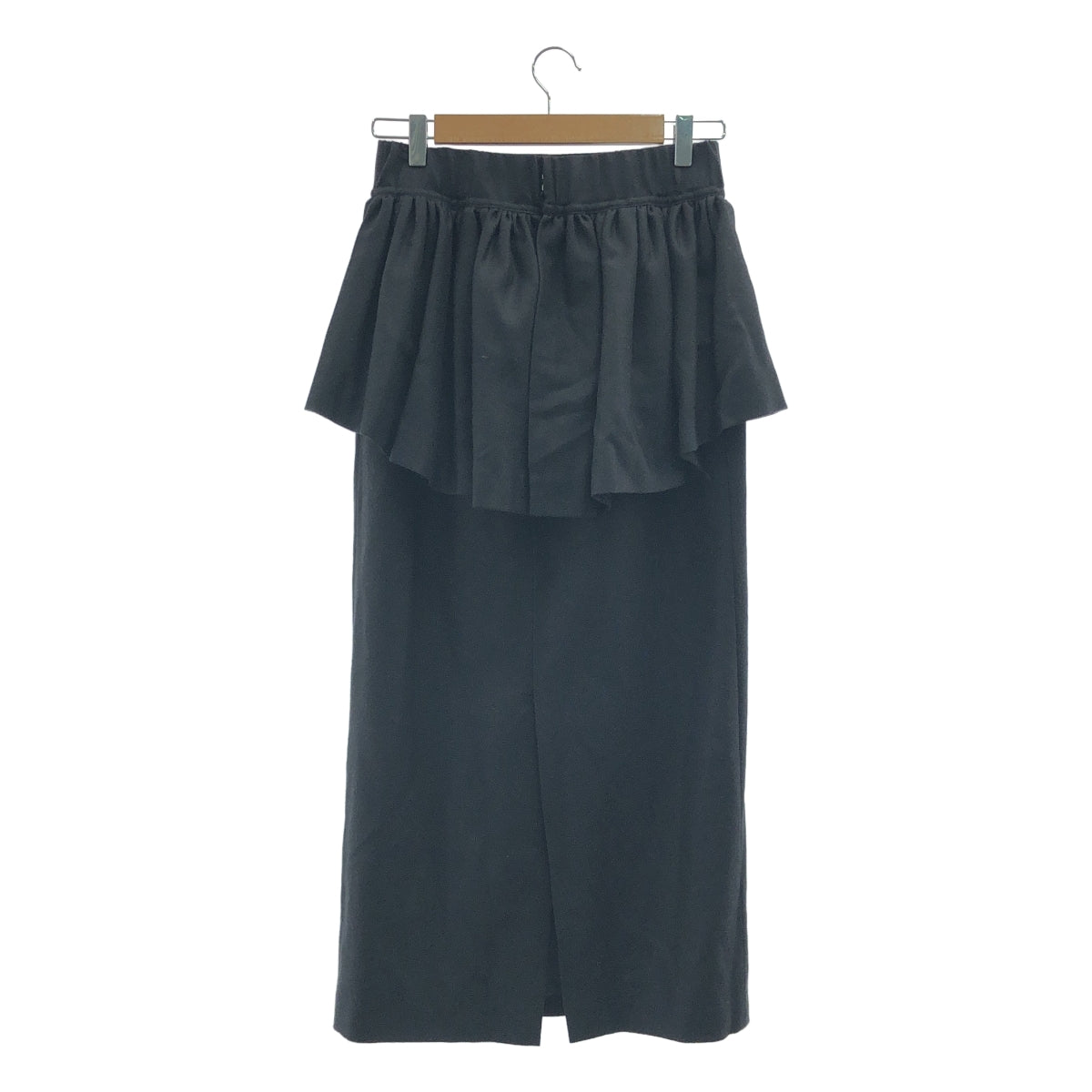 cygne / 시뉴 | 벨트 붙이 페플럼 스커트 | 1 | 블랙 | 여성