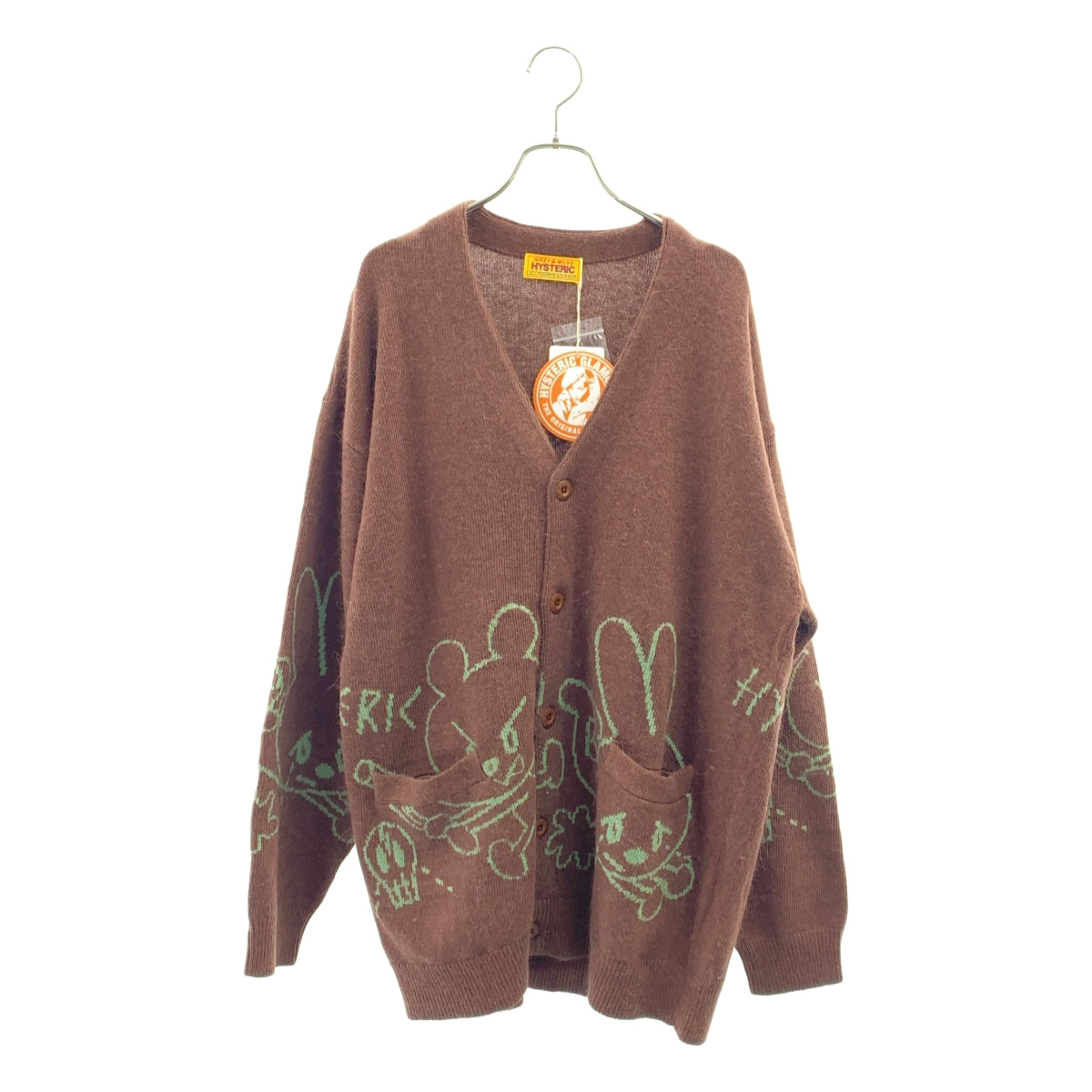 HYSTERIC GLAMOUR / 히스테릭 글래머 | 로고 버튼 니트 카디건 | F | 여성