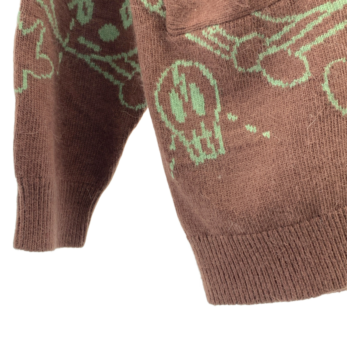 HYSTERIC GLAMOUR / ヒステリックグラマー | ロゴボタン ニット