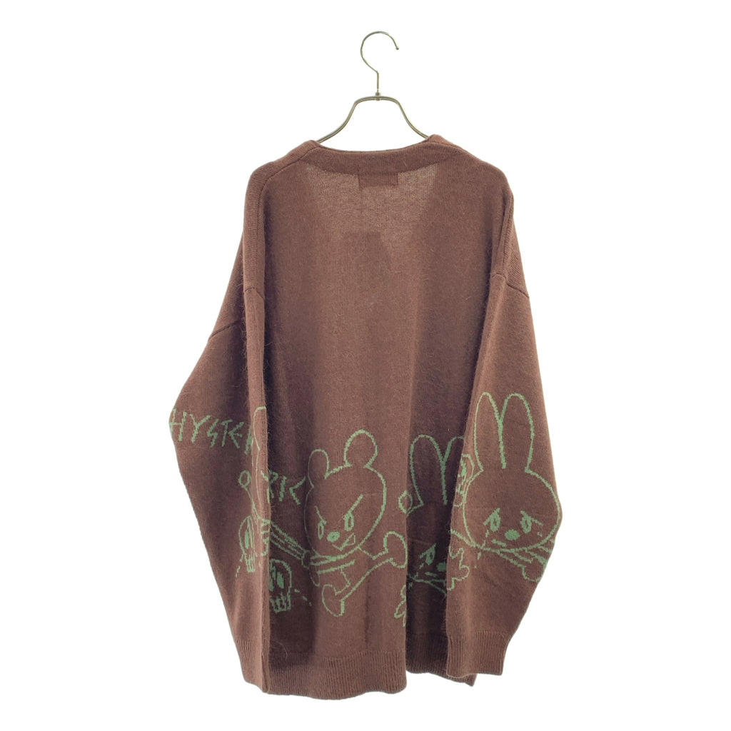 HYSTERIC GLAMOUR / 히스테릭 글래머 | 로고 버튼 니트 카디건 | F | 여성