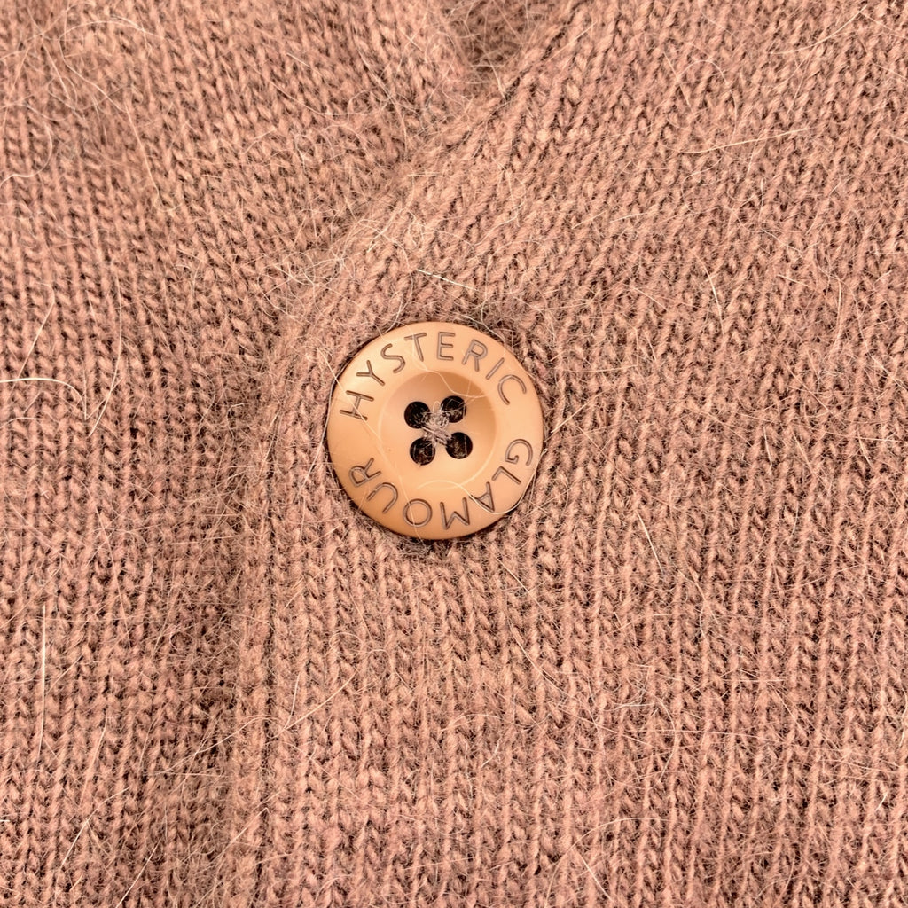 HYSTERIC GLAMOUR / 히스테릭 글래머 | 로고 버튼 니트 카디건 | F | 여성