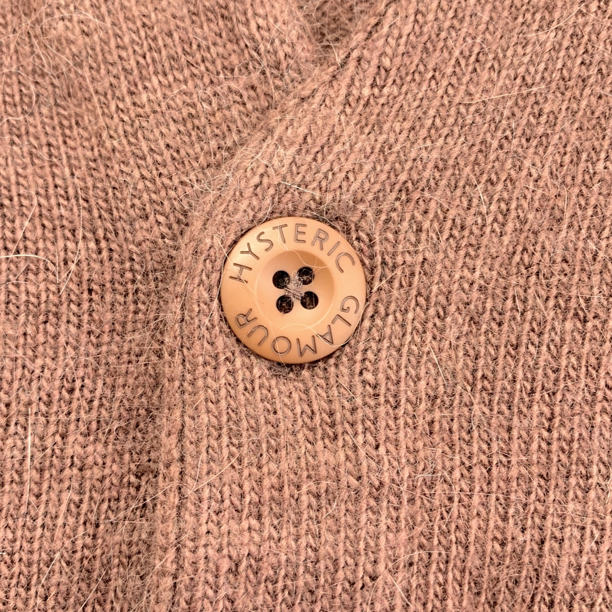 HYSTERIC GLAMOUR / 히스테릭 글래머 | 로고 버튼 니트 카디건 | F | 여성