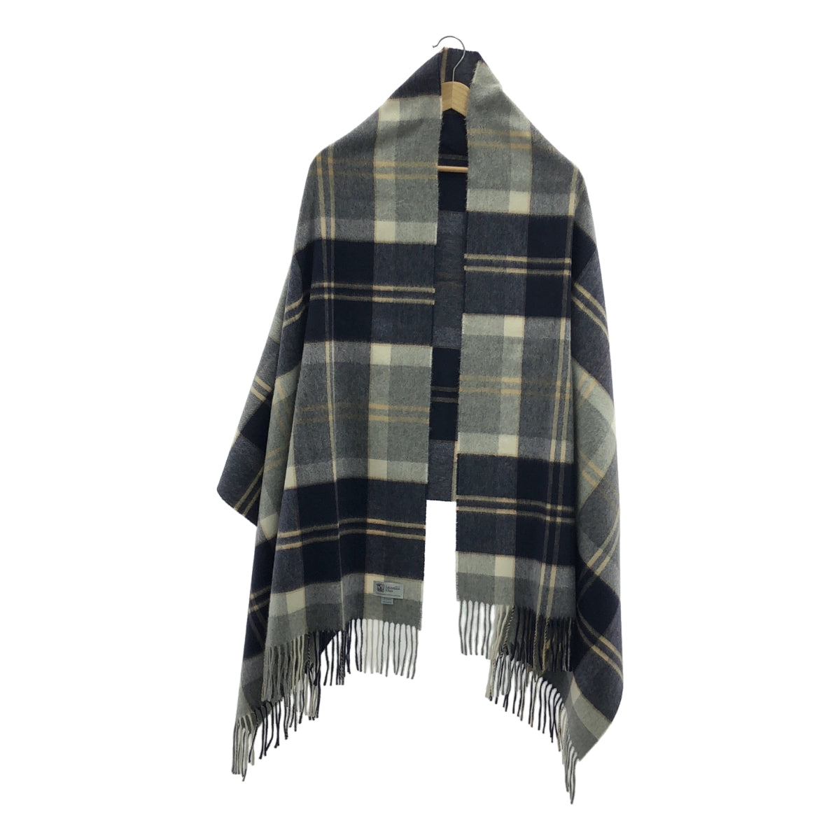 JOSHUA ELLIS / 約書亞·埃利斯 | 大號羊絨格紋圍巾 |