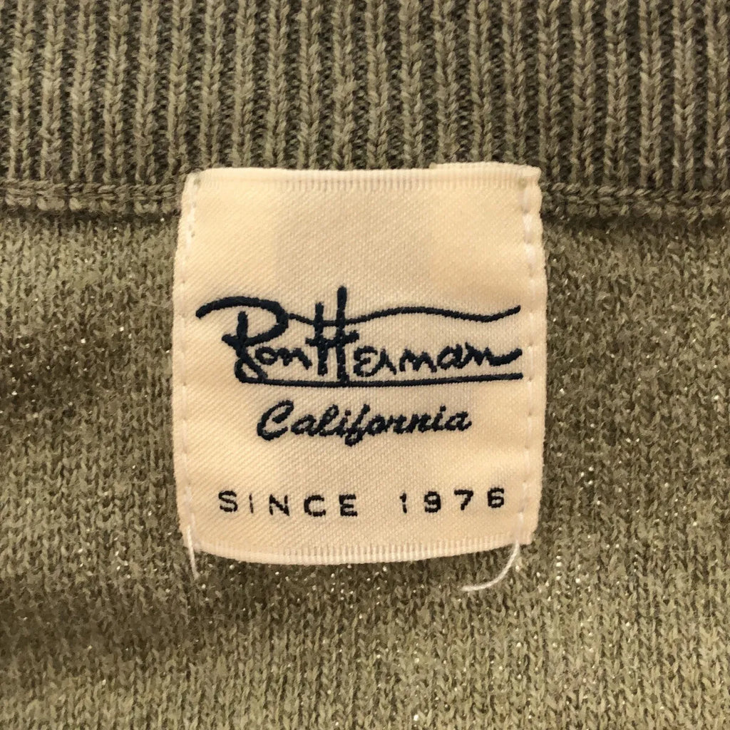 羅恩赫爾曼 |棉質圓領開衩針織衫 | XS |綠色 |女性的