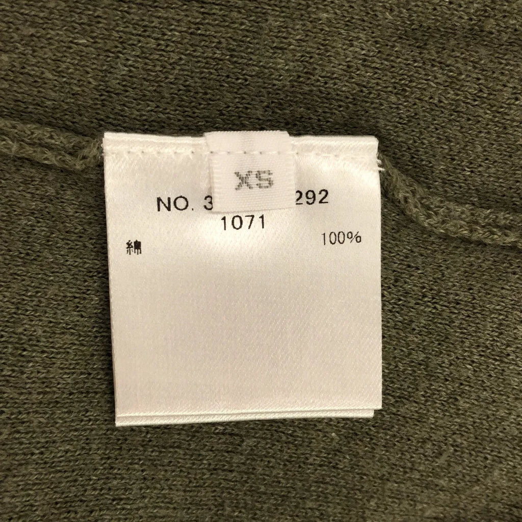 羅恩赫爾曼 |棉質圓領開衩針織衫 | XS |綠色 |女性的