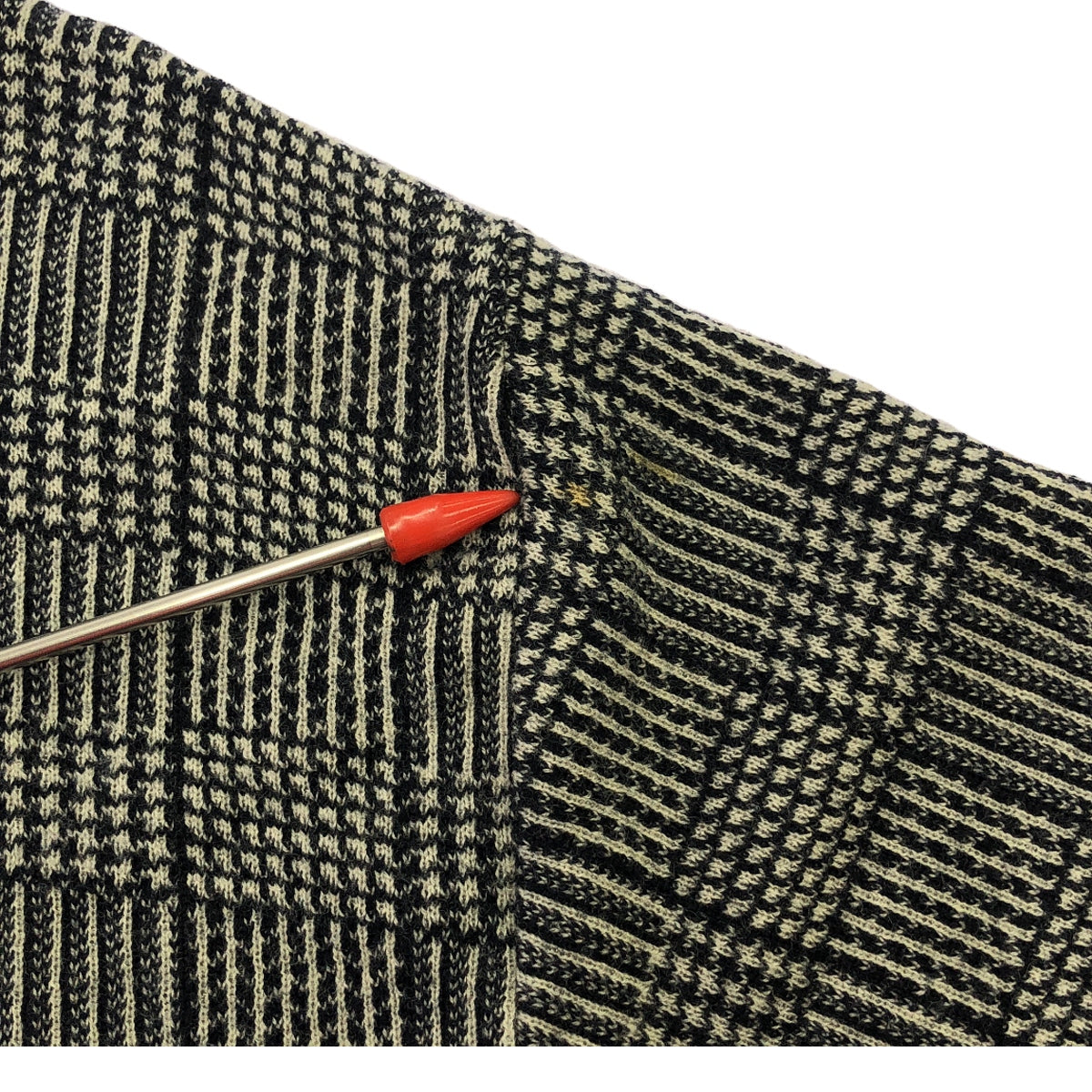 華倫天奴·格拉瓦尼 |格紋針織套頭衫 |加大尺碼 |黑色 |女性的