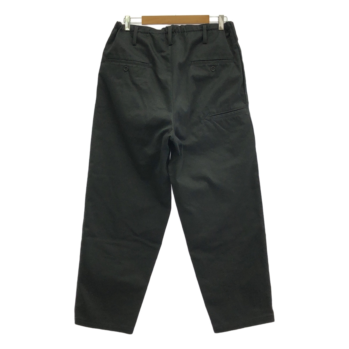 YOHJI YAMAMOTO POUR HOMME / ヨウジヤマモトプールオム | 2020AW | ドローストフロントパネルストリング ワイドパンツ | 1 | ブラック | メンズ