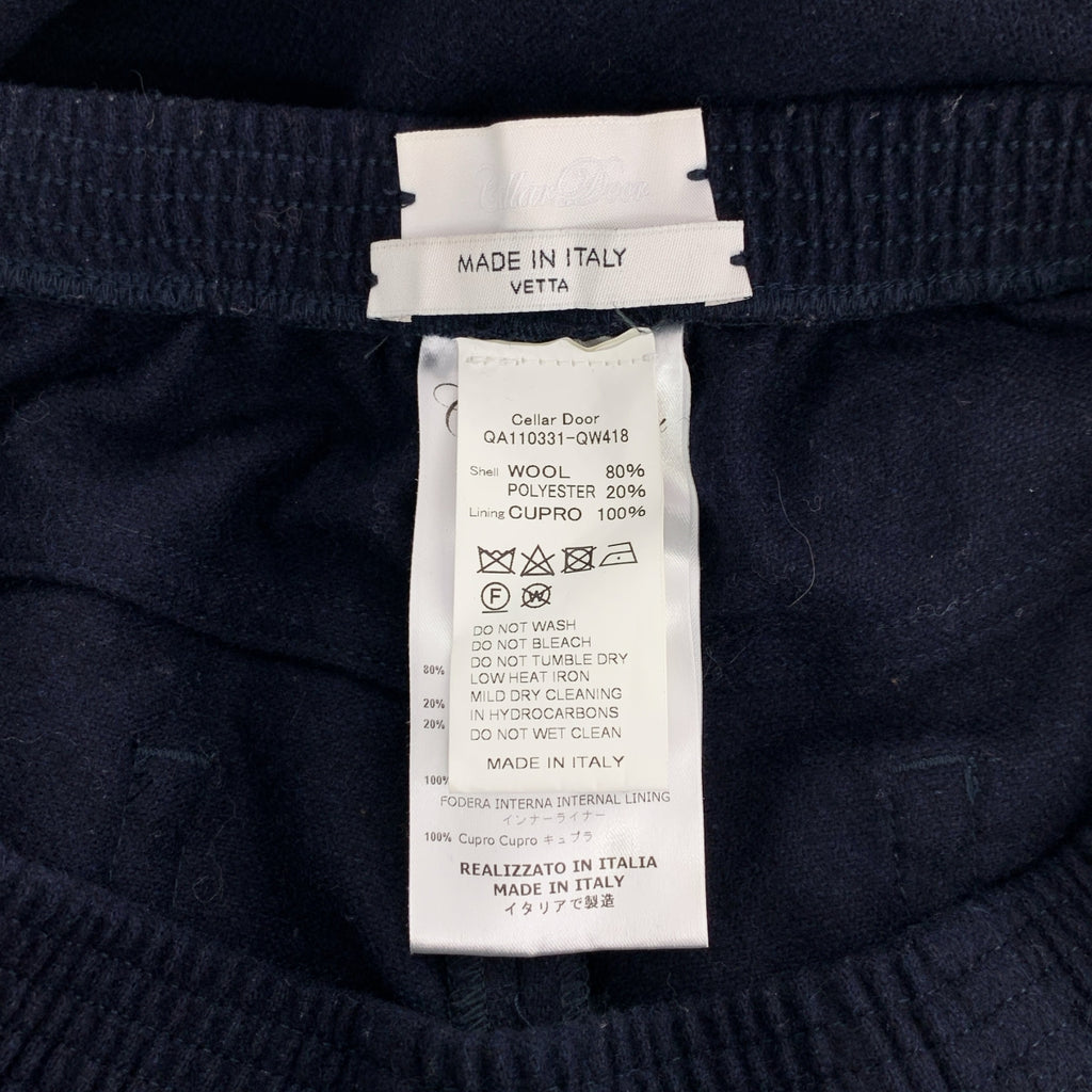 CELLAR DOOR / セラドアー | ウール イージーパンツ | 46 | ネイビー | メンズ