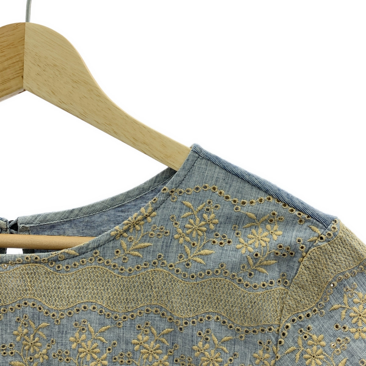 45r / フォーティファイブアール | レース刺しゅう プルオーバー 半袖ブラウス |