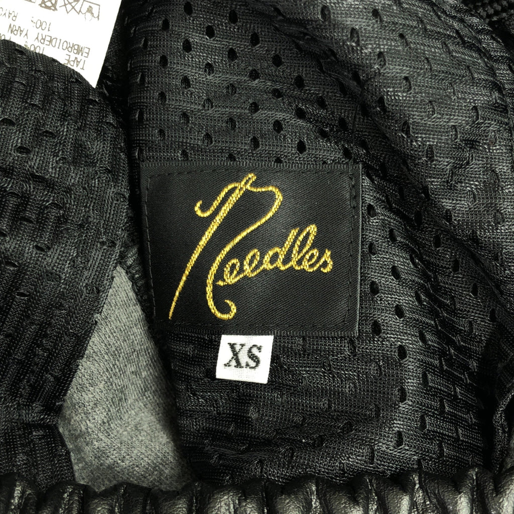 【미품】 Needles / 니들스 | Narrow Track Pant-Synthetic / 빠삐용 저지 트랙 팬츠 | XS | 블랙 | 남성