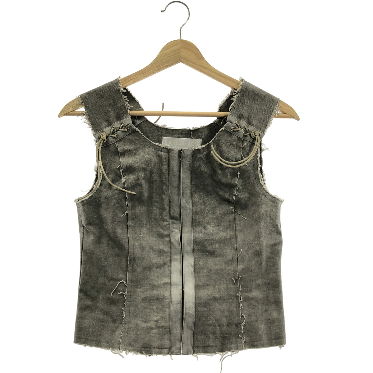 OUR LEGACY / 아워 레거시 | 2024SS | TOUGH VEST 코튼 레이스 업 베스트 | 34 | 여성