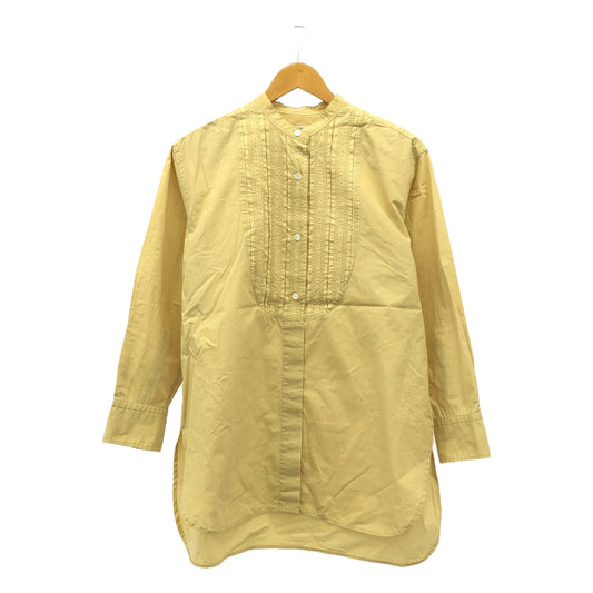 BEAUTY&amp;YOUTH | Cotton pintuck band collar shirt | F | Women's