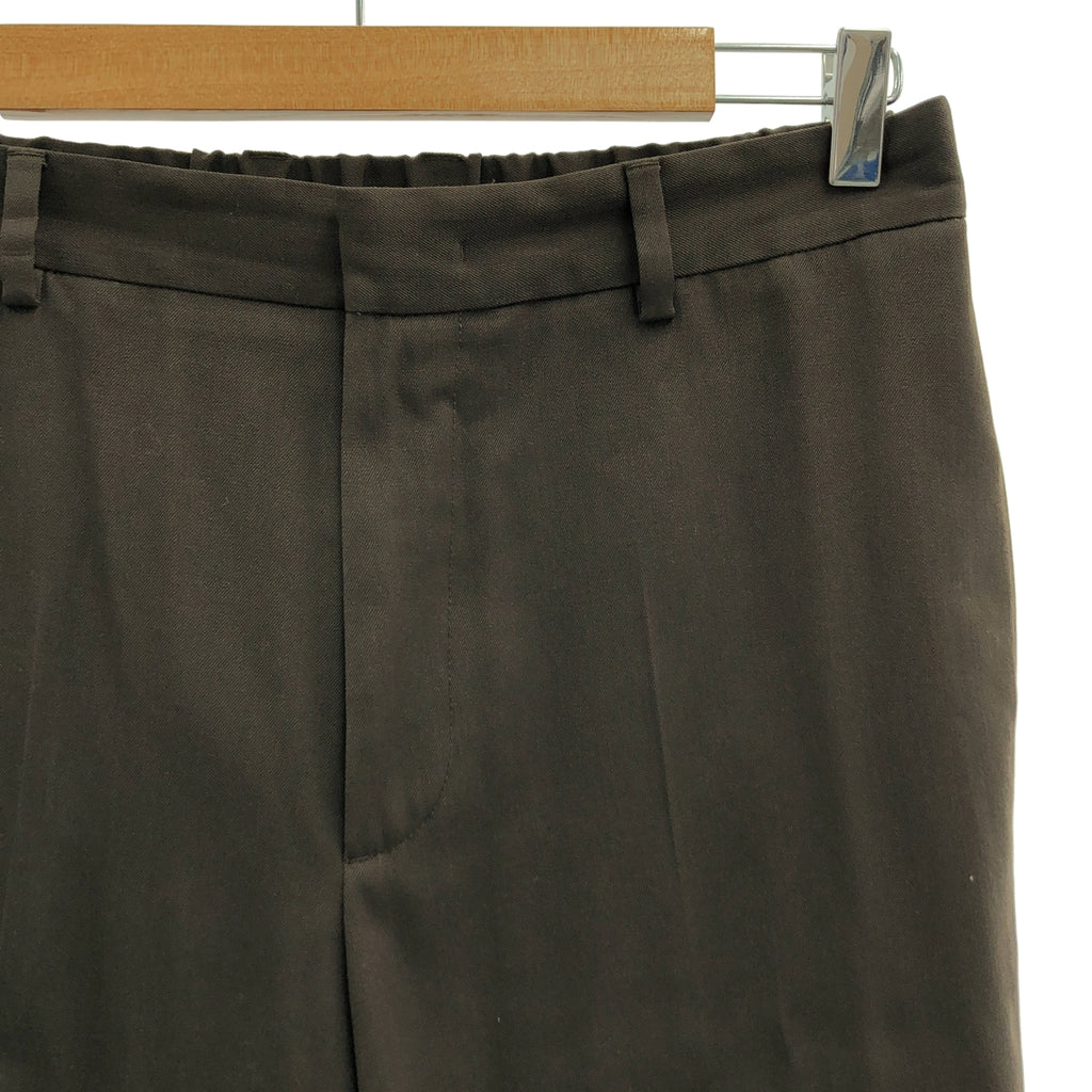 【近全新】JIL SANDER | 2022秋冬系列 | 羊毛斜紋錐形褲 | 46碼 | 棕色 | 男士