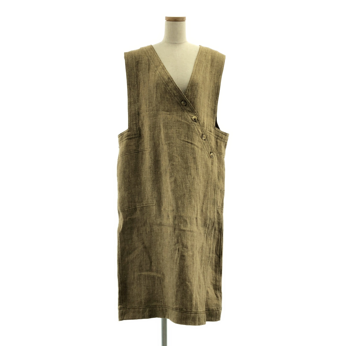 TODAYFUL / 투데이풀 | Asymmetry Linen Vest 비대칭 린넨 베스트 | 38 |