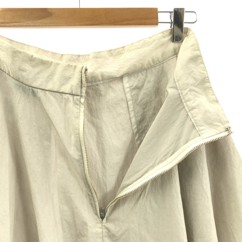 ATON / エイトン | HAND DYED NYLON FLARED SKIRT ハンドダイ ナイロン フレアスカート | 01 | レディース