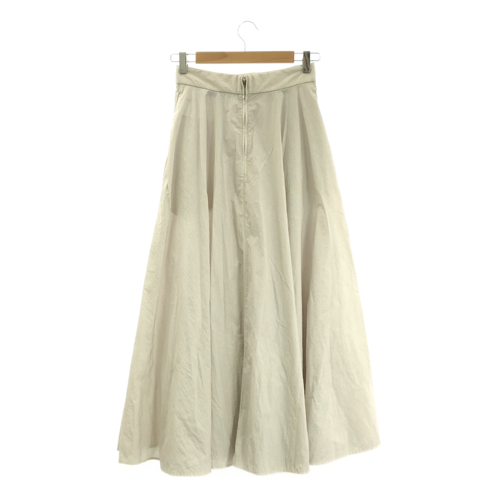 ATON / エイトン | HAND DYED NYLON FLARED SKIRT ハンドダイ ナイロン フレアスカート | 01 | レディース