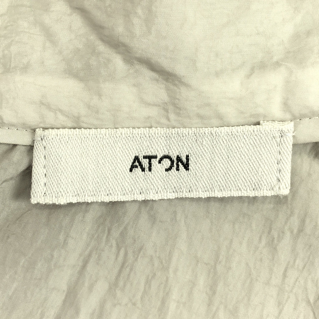 ATON / エイトン | HAND DYED NYLON FLARED SKIRT ハンドダイ ナイロン フレアスカート | 01 | レディース