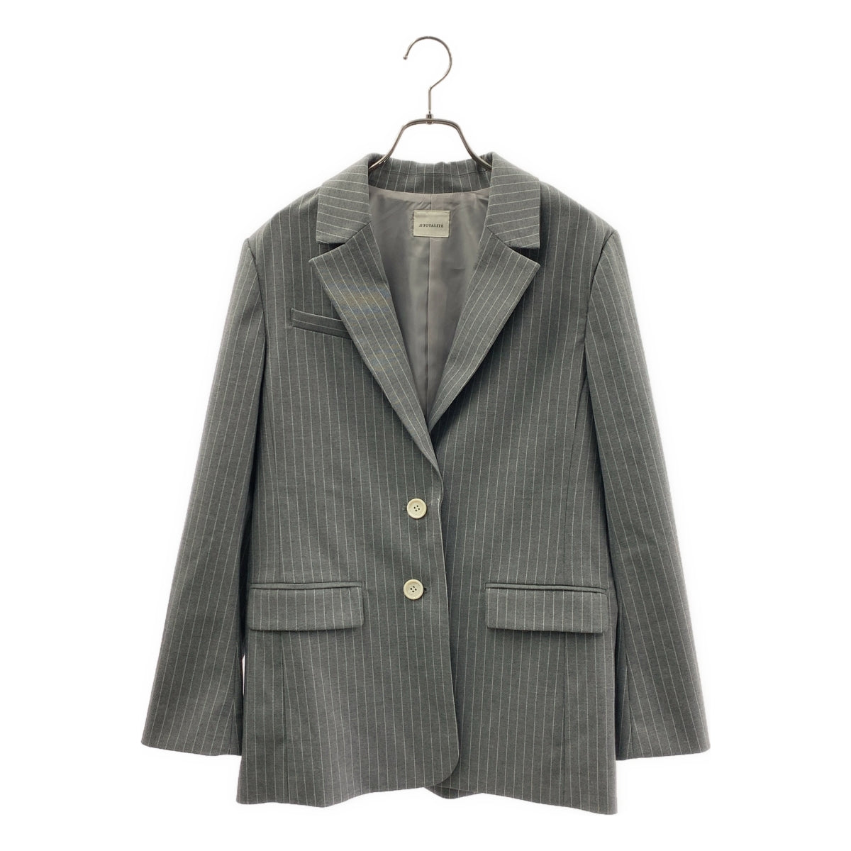 LaTotalite | 2024 秋冬系列 | 條紋單扣修身外套 | 尺寸 36 |