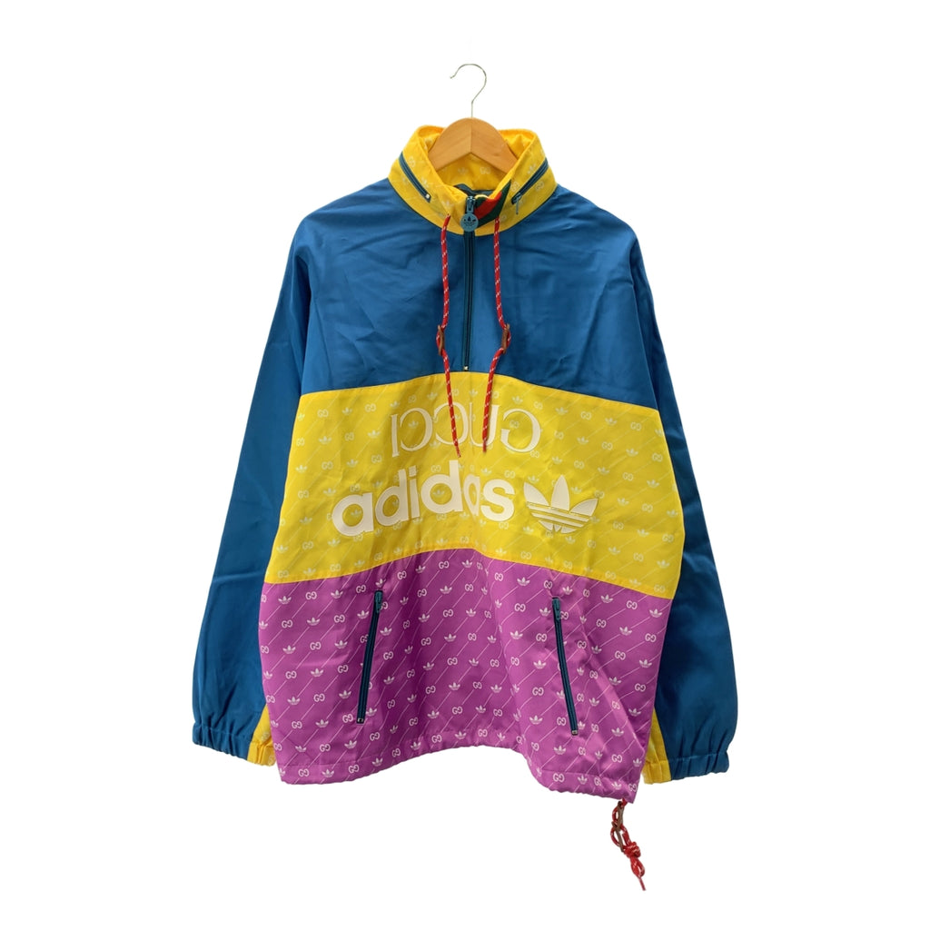 GUCCI | 2022 春夏 | x adidas GG 三葉草標誌連帽外套 | 尺寸 48 |