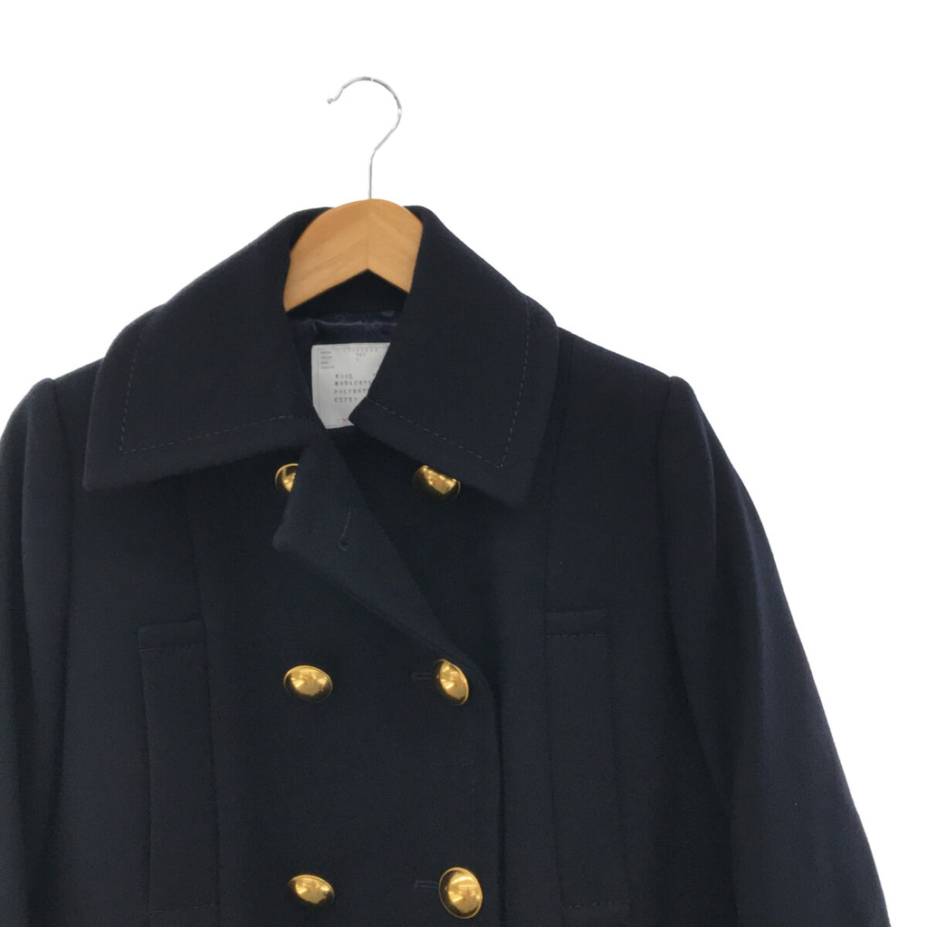 【美品】  sacai / サカイ | 2017AW | フェイクファー ドッキングPコート | 1 | ネイビー | レディース