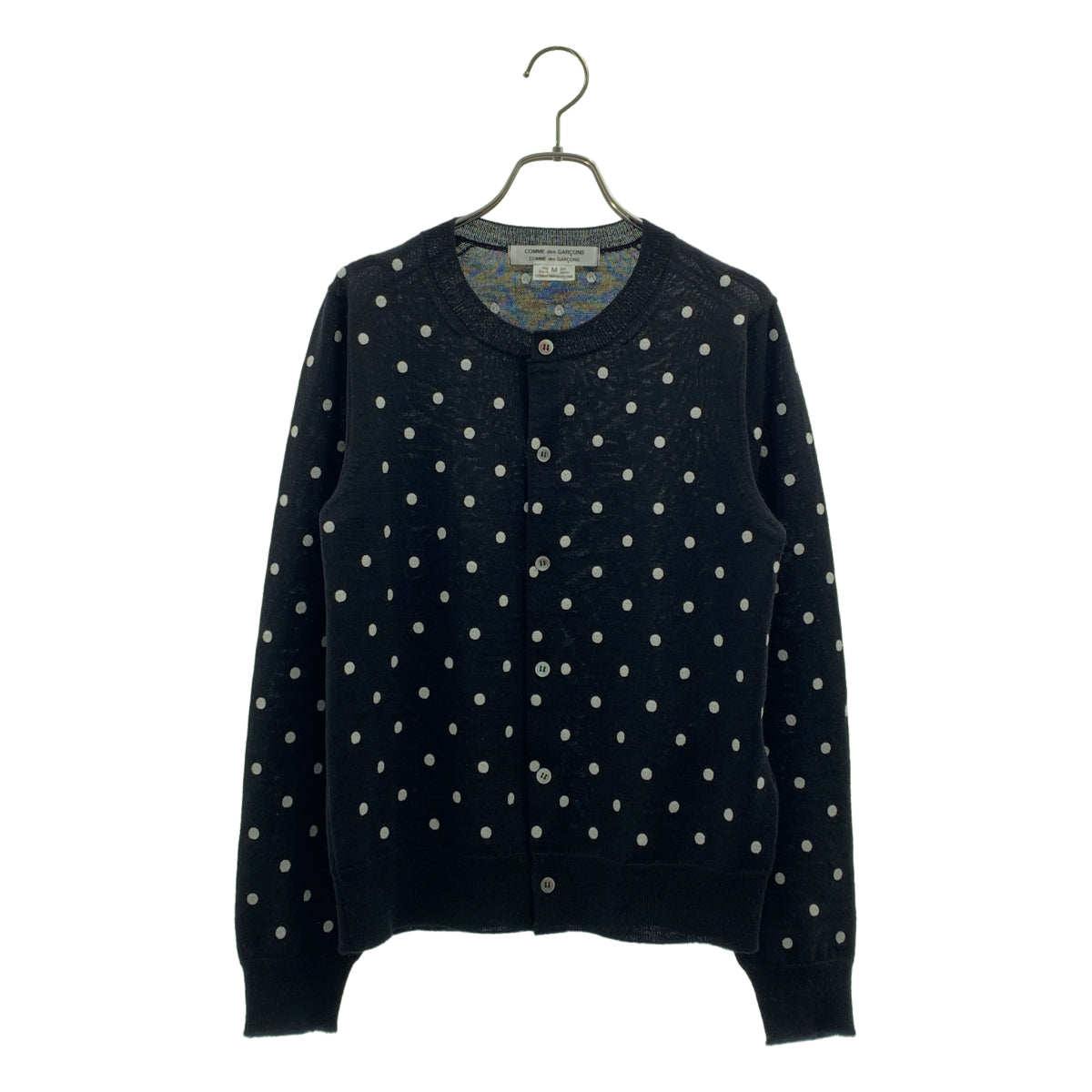 COMME des GARCONS COMME des GARCONS / コムコム | 2025AW | ドット エンブロイダリー クルーネック カーディガン | M | レディース