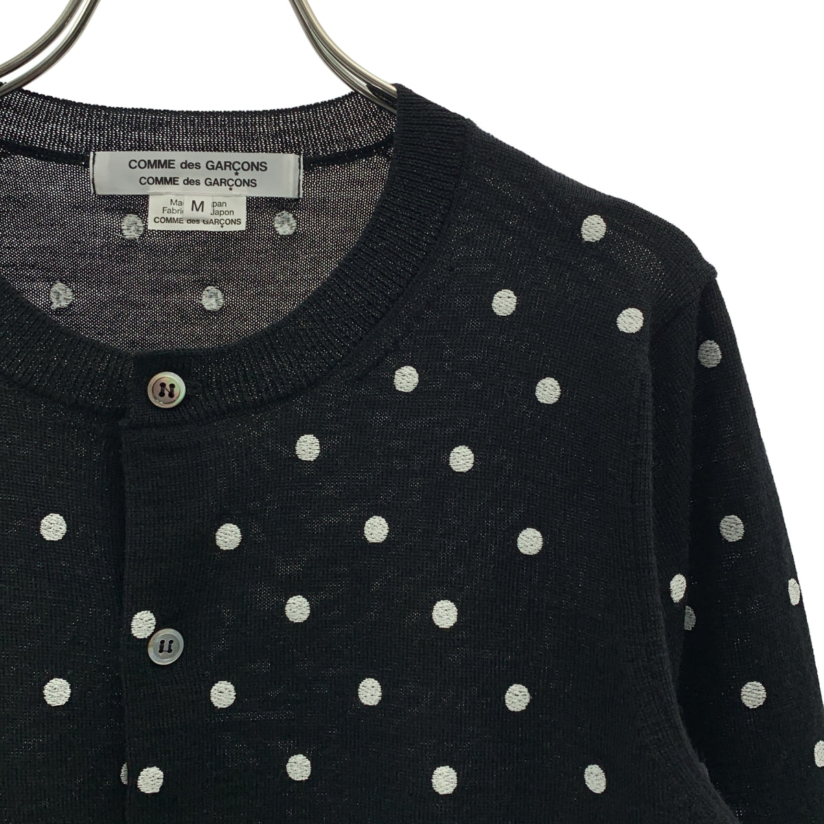 COMME des GARCONS COMME des GARCONS / コムコム | 2025AW | ドット エンブロイダリー クルーネック カーディガン | M | レディース