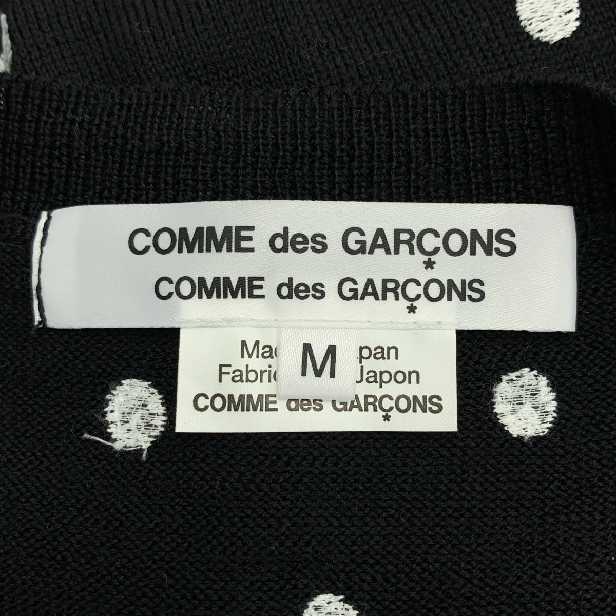 COMME des GARCONS COMME des GARCONS / コムコム | 2025AW | ドット エンブロイダリー クルーネック カーディガン | M | レディース
