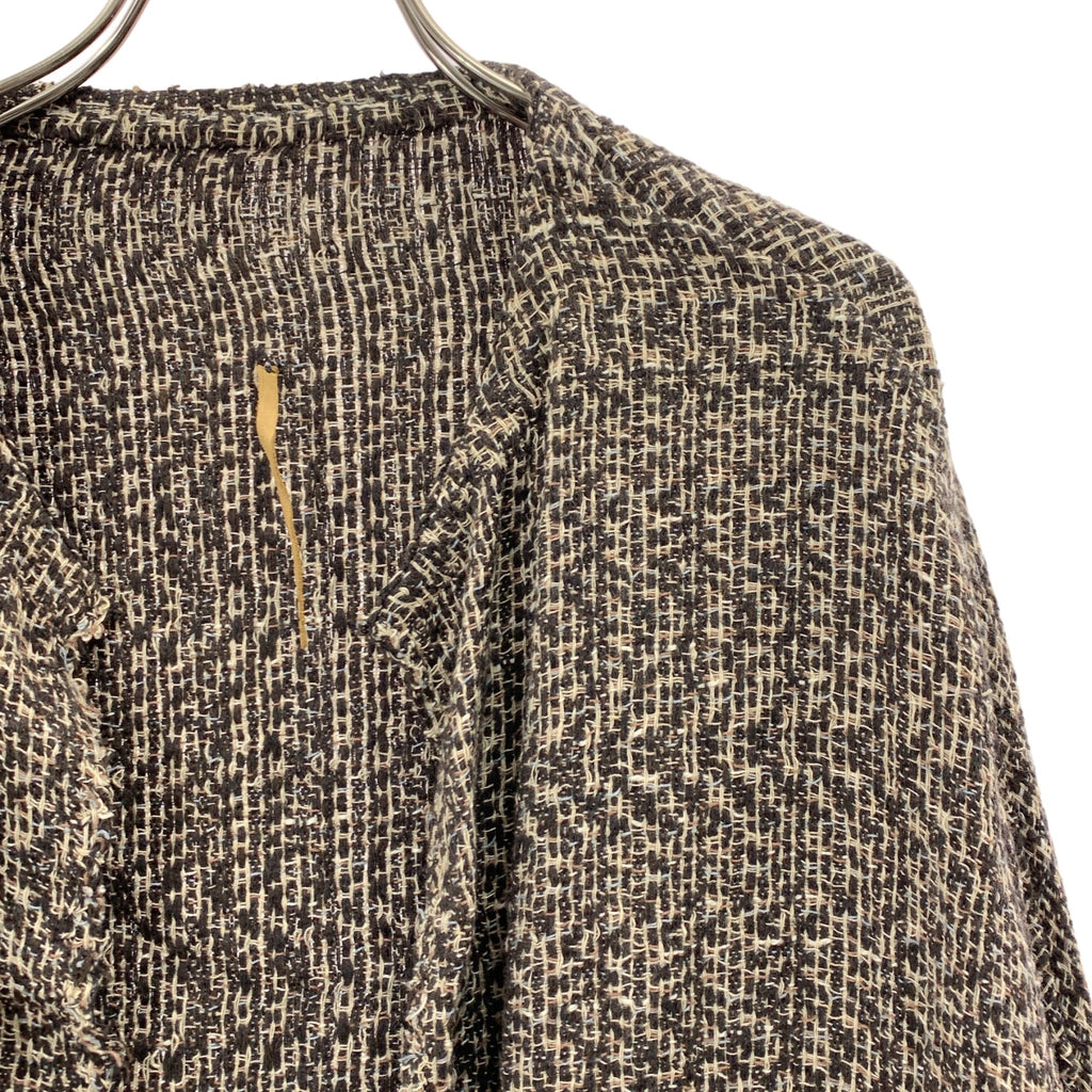 ISABELLA STEFANELLI / イザベラステファネリ | Virginia Coat hand woven ヴァージニア シルク混 手織り コート |