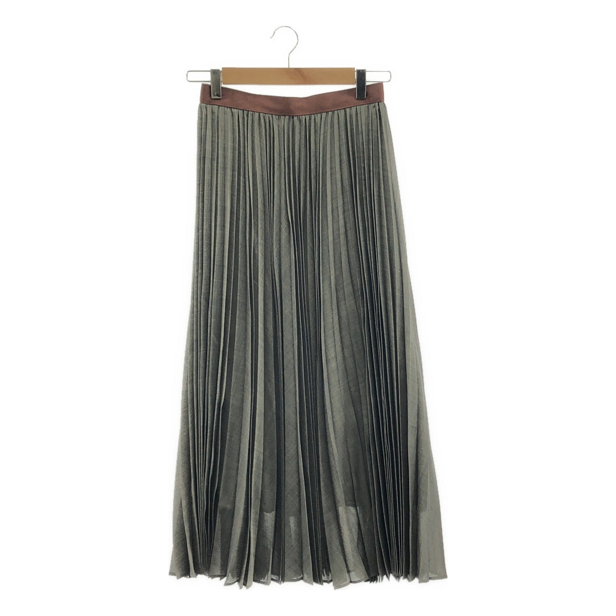 BEIGE， / ベイジ | バックジップ プリーツ スカート / 総裏地 | 2 | レディース