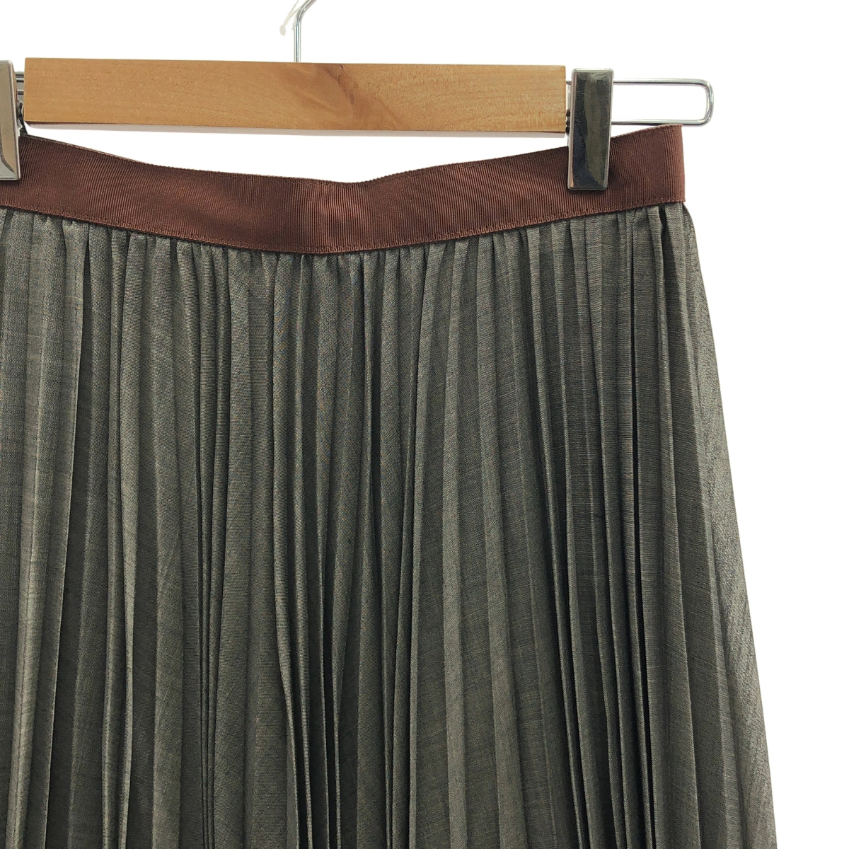 BEIGE， / ベイジ | バックジップ プリーツ スカート / 総裏地 | 2 | レディース