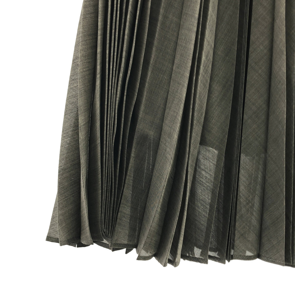 BEIGE， / ベイジ | バックジップ プリーツ スカート / 総裏地 | 2 | レディース