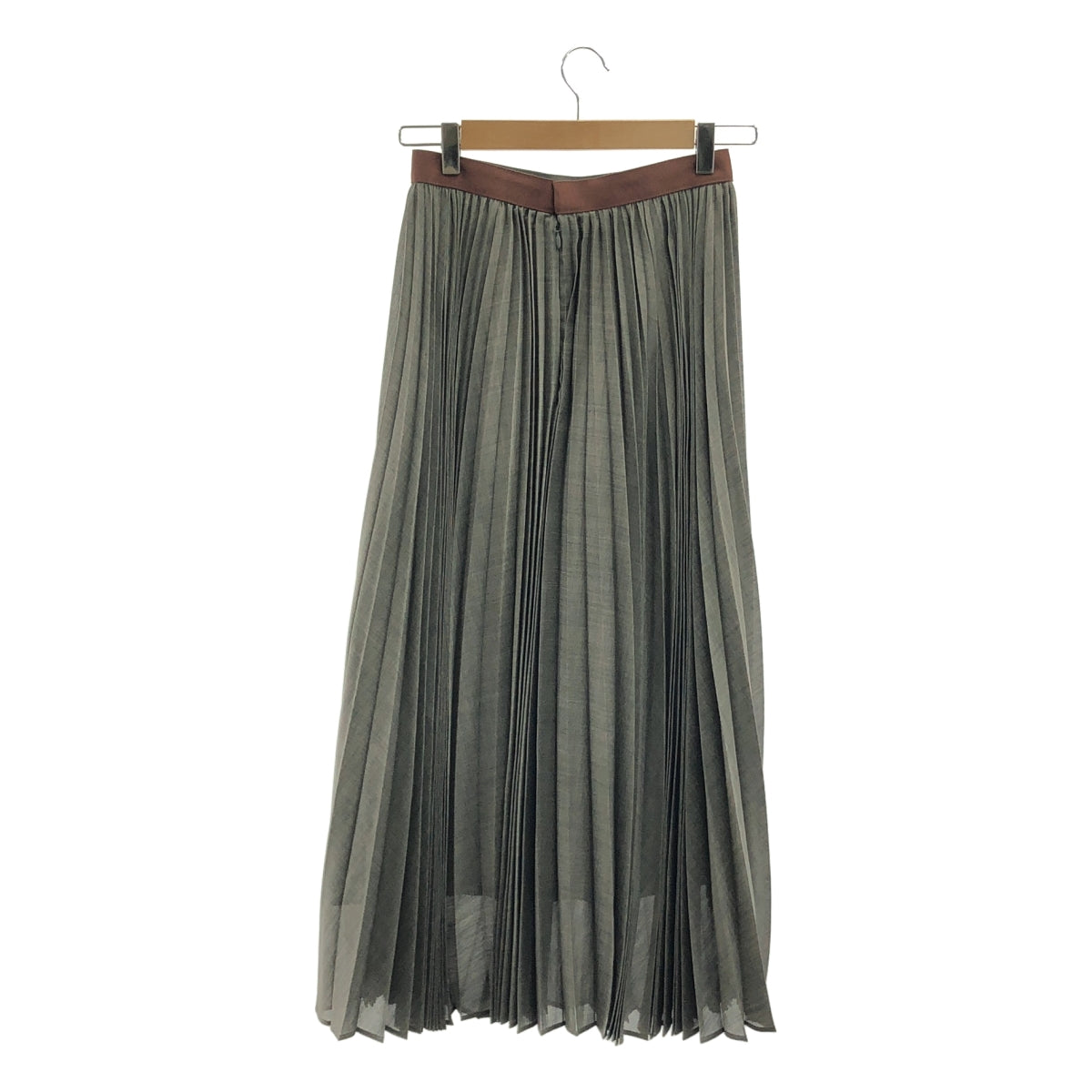 BEIGE， / ベイジ | バックジップ プリーツ スカート / 総裏地 | 2 | レディース