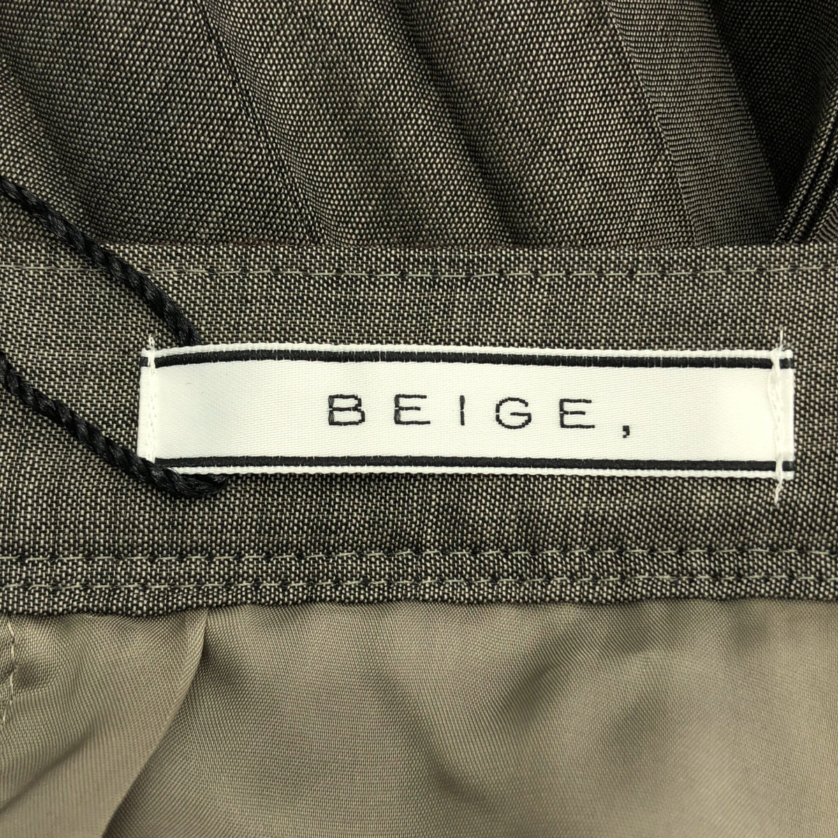 BEIGE， / ベイジ | バックジップ プリーツ スカート / 総裏地 | 2 | レディース