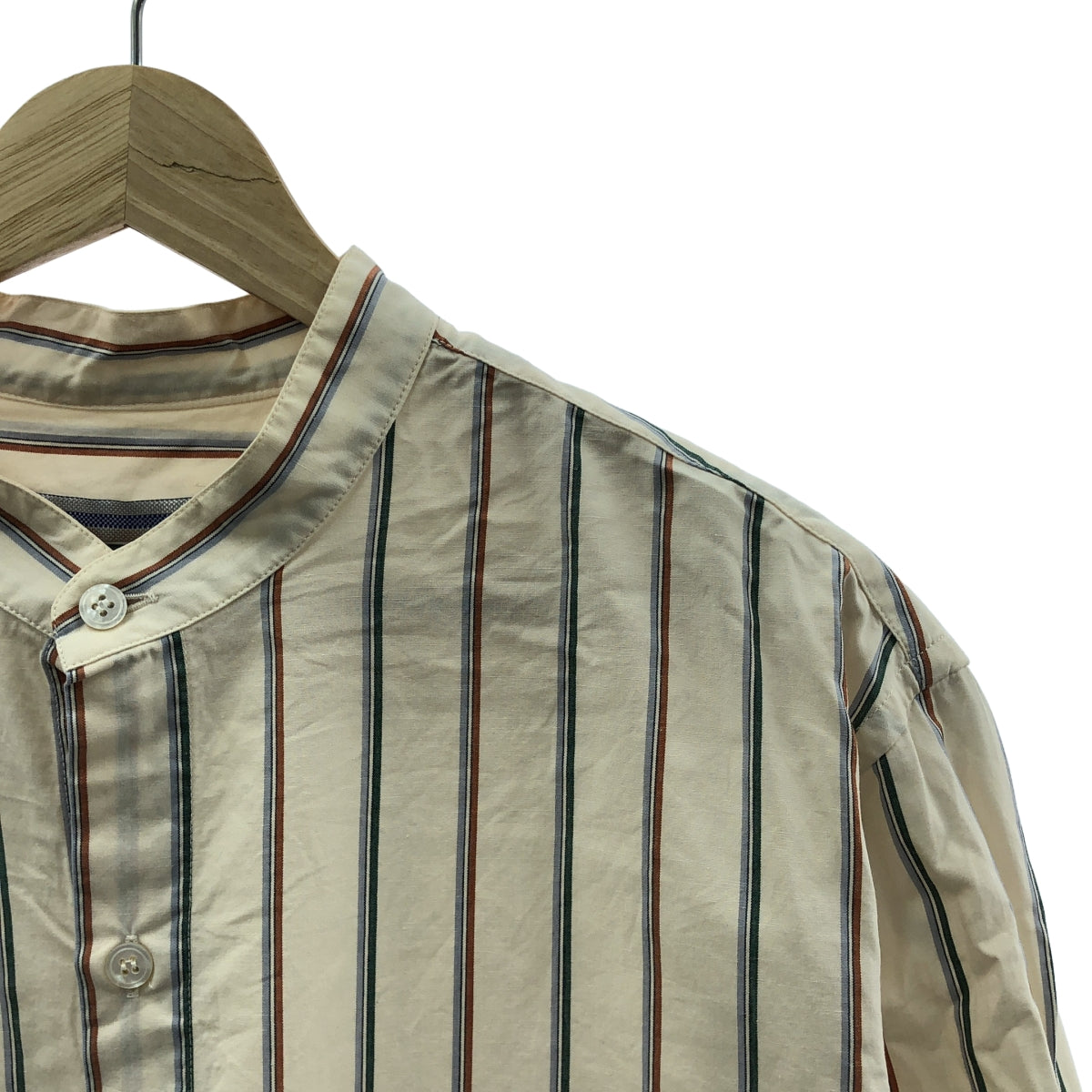 Cristaseya / クリスタセヤ | Mao Shirt / コットン ストライプ バンド