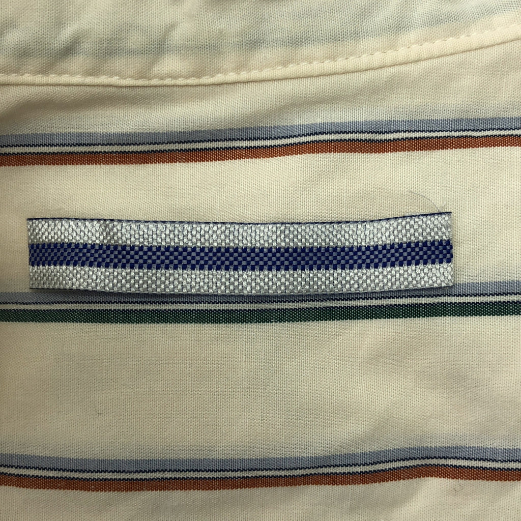 Cristaseya / クリスタセヤ | Mao Shirt / コットン ストライプ バンドカラーシャツ | S | メンズ