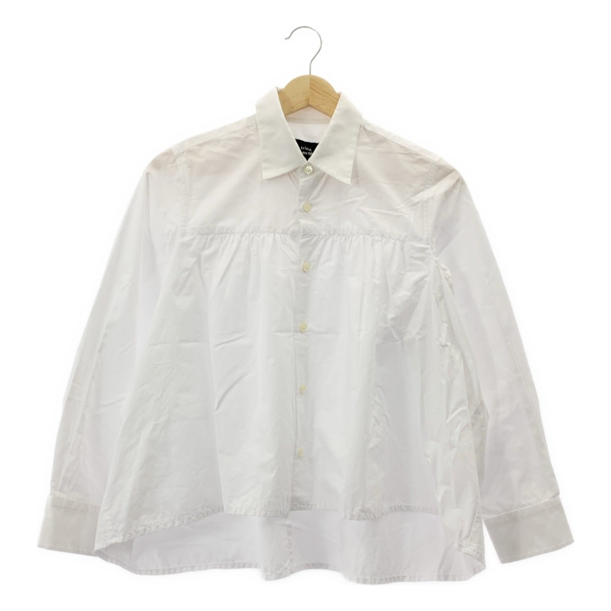 tricot COMME des GARÇONS | AD2019 | 褶皺設計棉質不對稱襯衫 | S 碼 | 女款