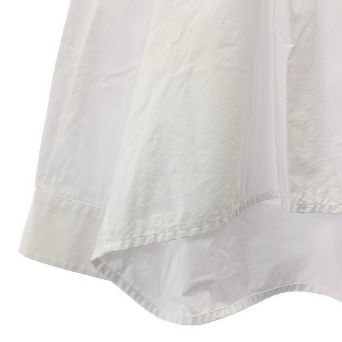 tricot COMME des GARÇONS | AD2019 | 褶皺設計棉質不對稱襯衫 | S 碼 | 女款