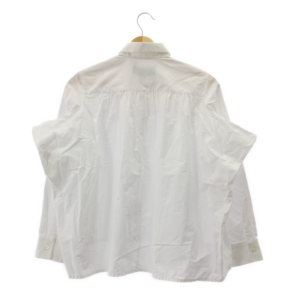 tricot COMME des GARCONS / Tricom De Galson | AD2019 | Gather Design Cotton 변형 블라우스 | S |